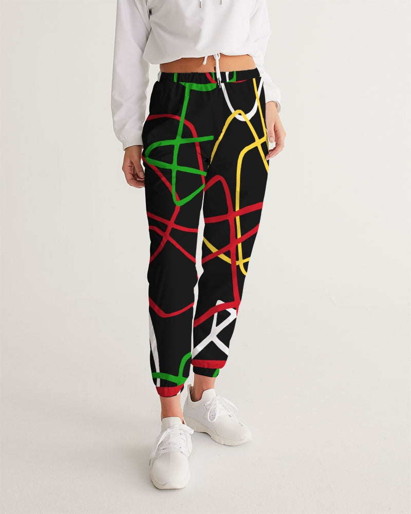 Guyanese Swag Ice Gold Green Women's Track Pants