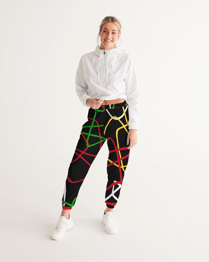 Guyanese Swag Ice Gold Green Women's Track Pants