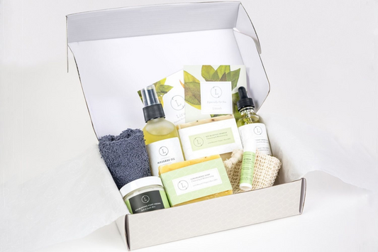 Men Natural skincare set, Men Grooming kit, Eucalyptus bath and body