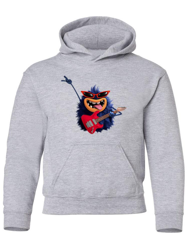 Hairy Monster With Guitar Hoodie -Image by Shutterstock