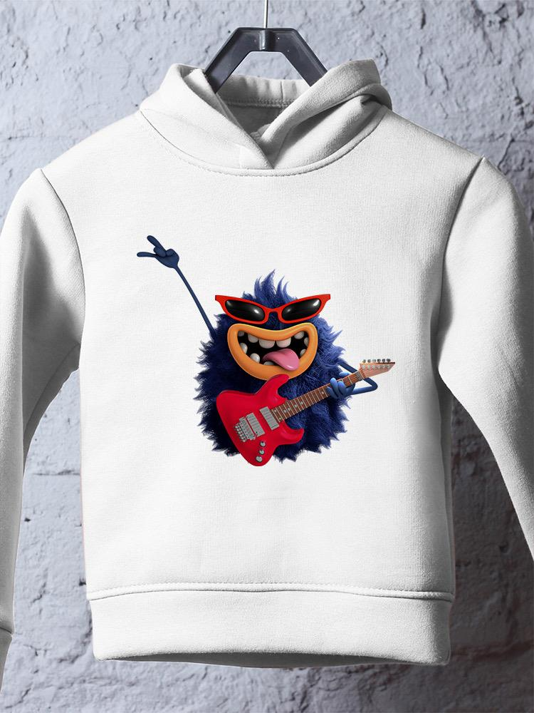 Hairy Monster With Guitar Hoodie -Image by Shutterstock