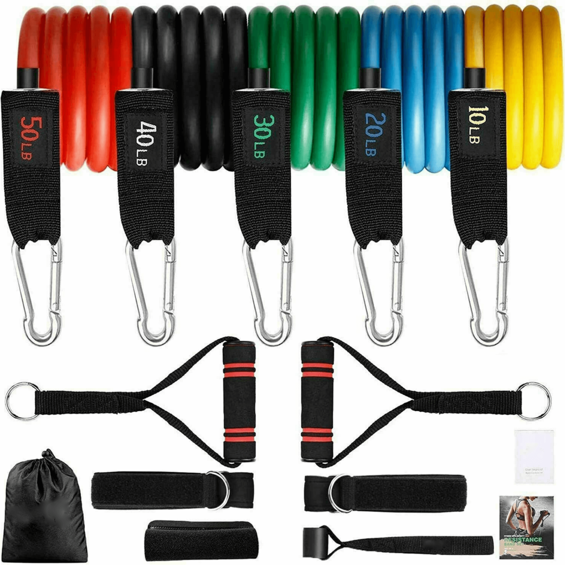 13 piece resistance bands set