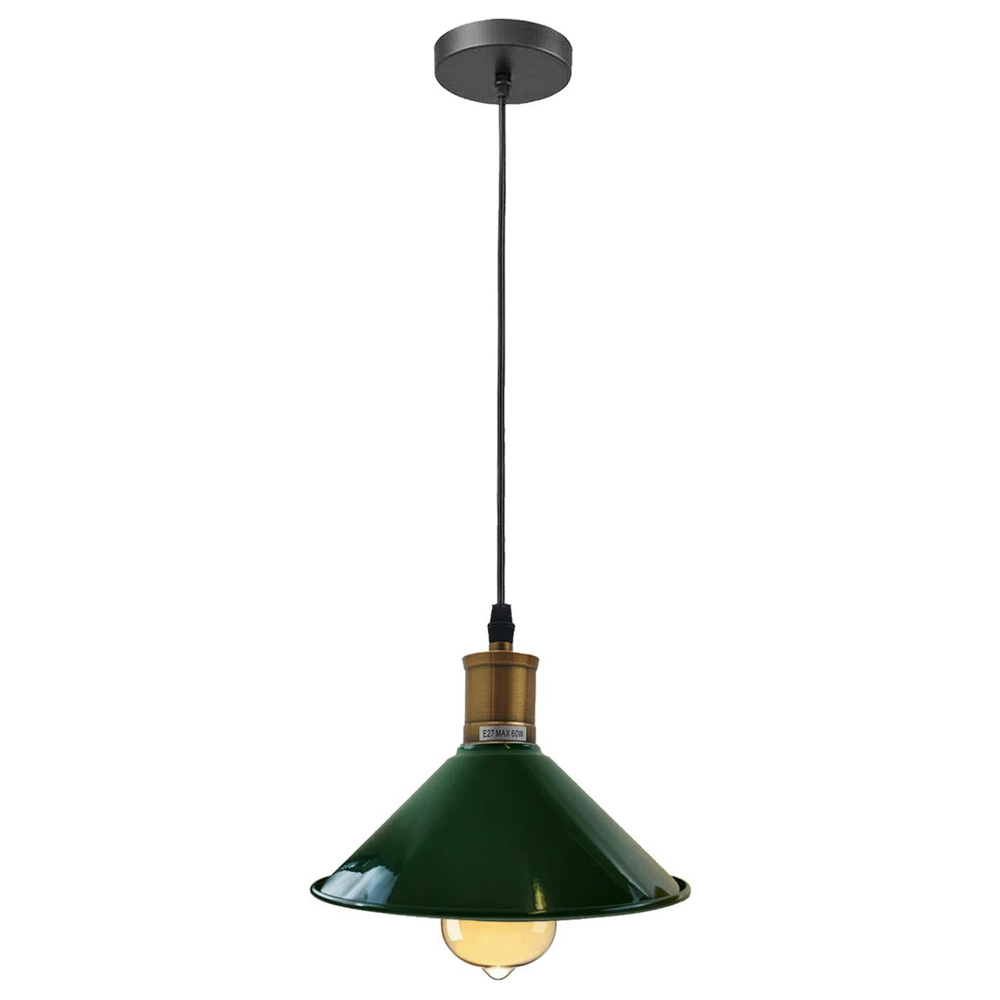 Vintage Industrial Ceiling Pendant Light Retro Loft Style Metal Shade Lamp~1420