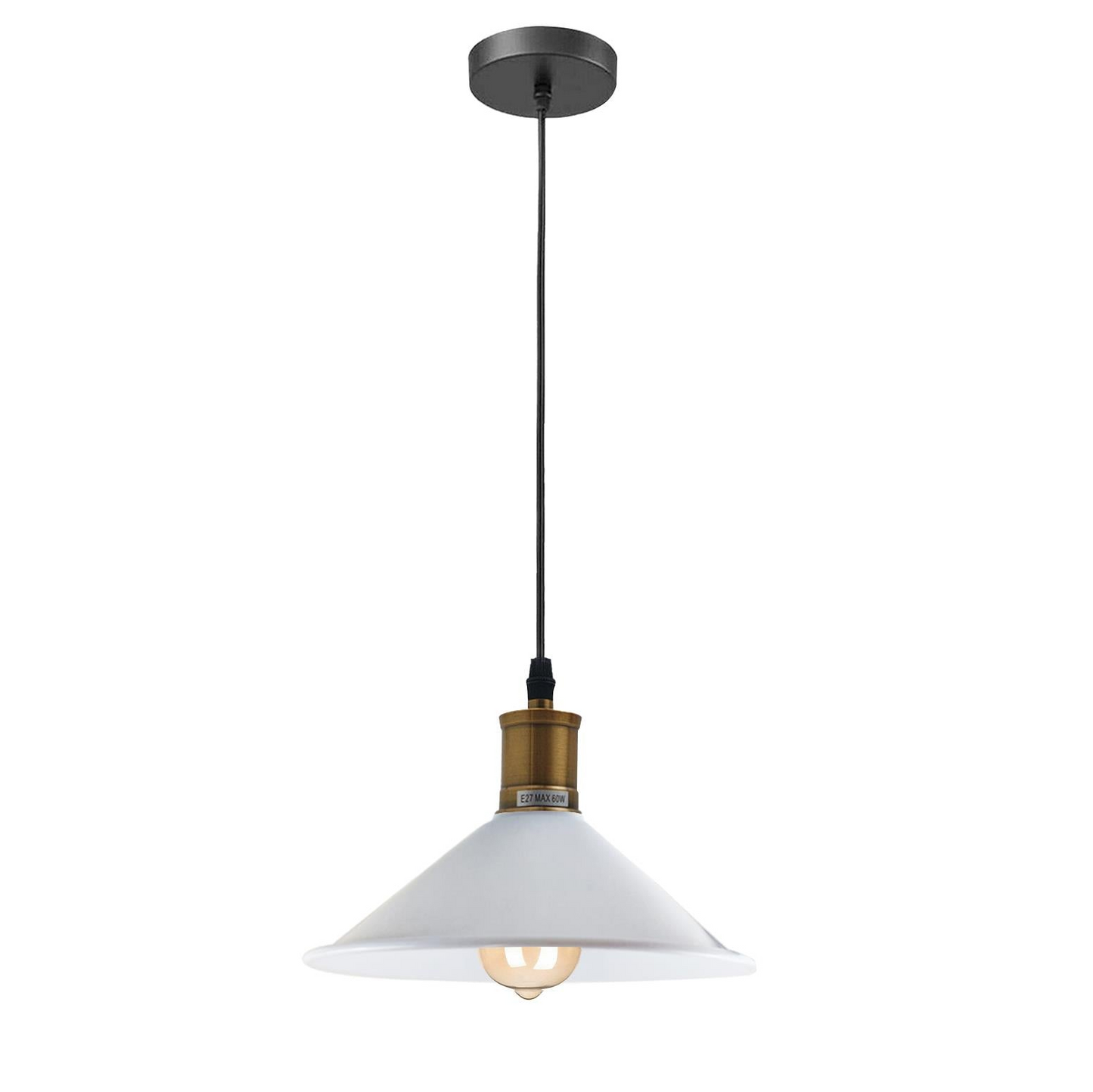 Vintage Industrial Ceiling Pendant Light Retro Loft Style Metal Shade Lamp~1420