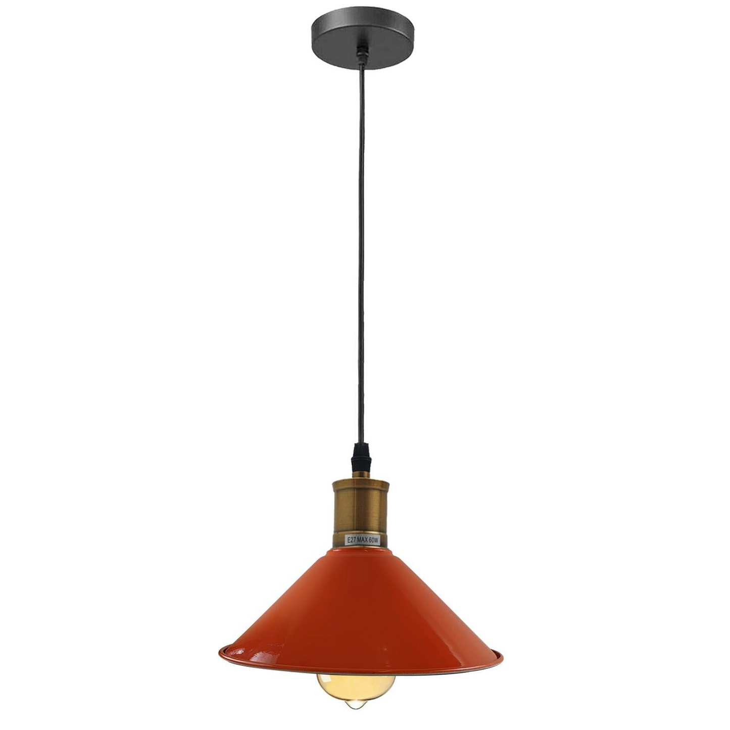 Vintage Industrial Ceiling Pendant Light Retro Loft Style Metal Shade Lamp~1420