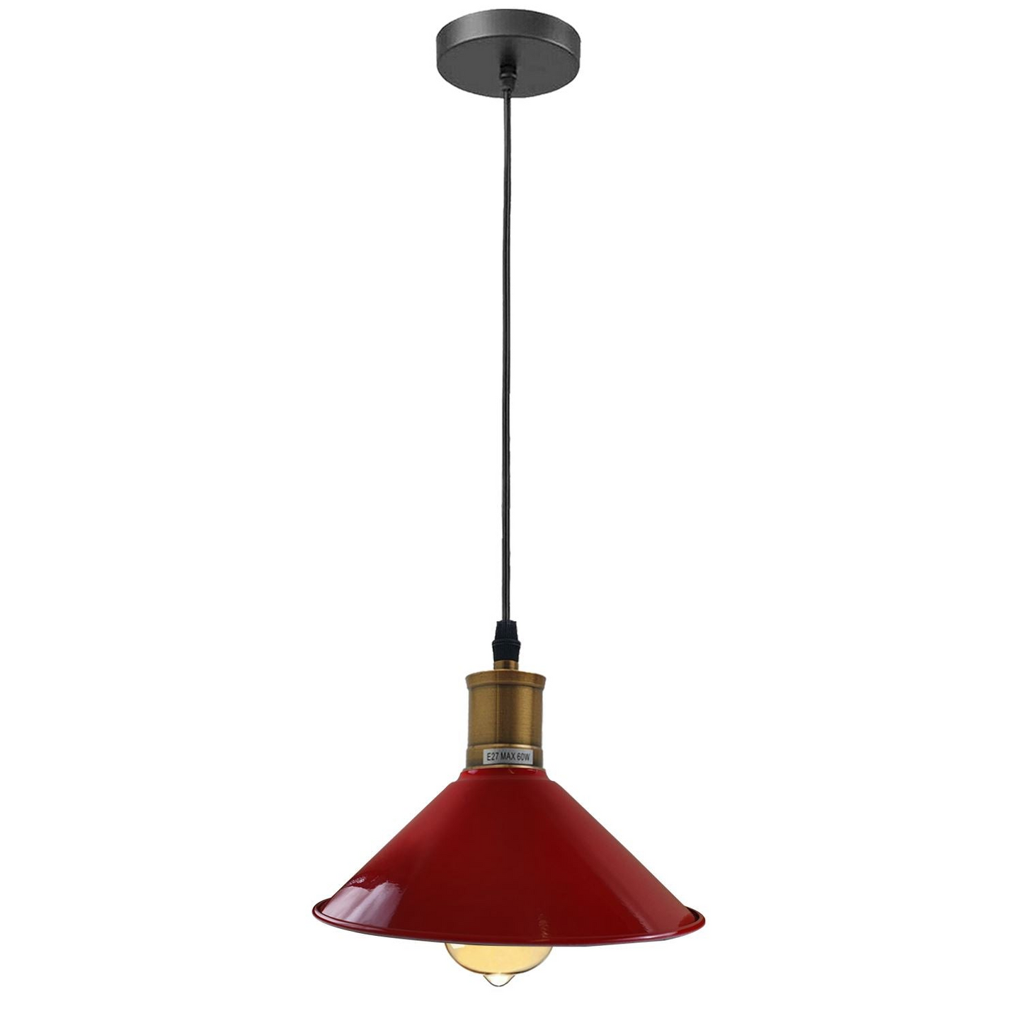 Vintage Industrial Ceiling Pendant Light Retro Loft Style Metal Shade Lamp~1420