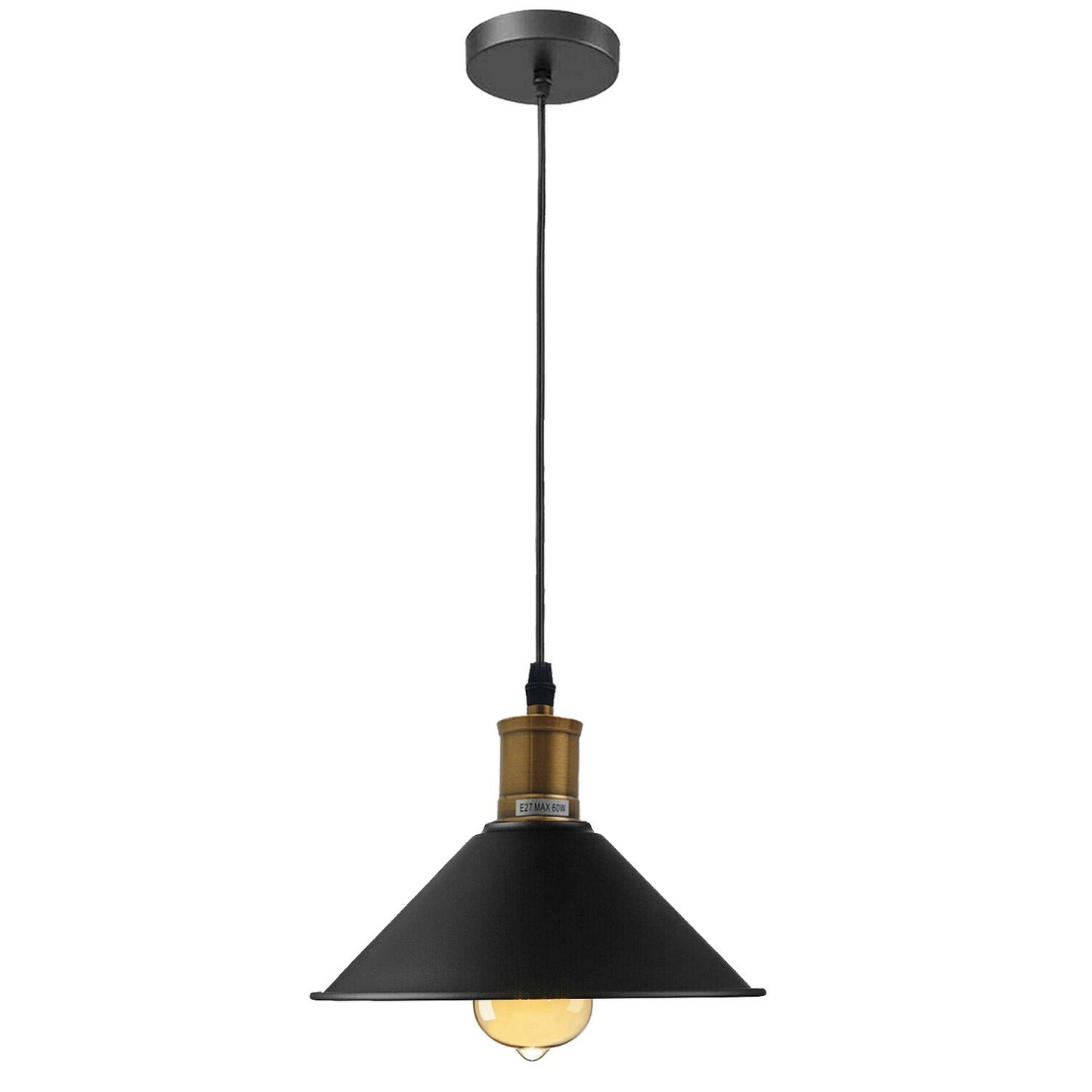 Vintage Industrial Ceiling Pendant Light Retro Loft Style Metal Shade Lamp~1420