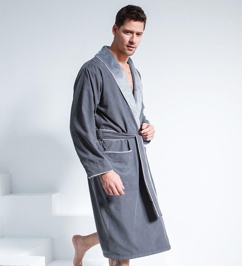 Men's Luxury Microfiber Spa Robe