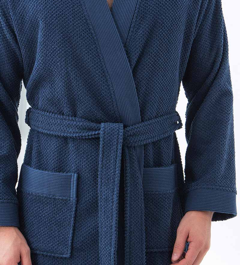 Men's Turkish Cotton Terry Cloth Kimono Robe