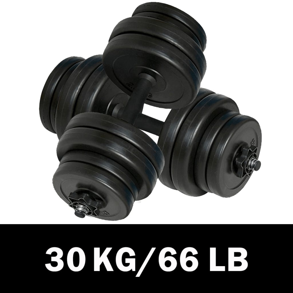 vidaXL Dumbbells 2x33.1 lb