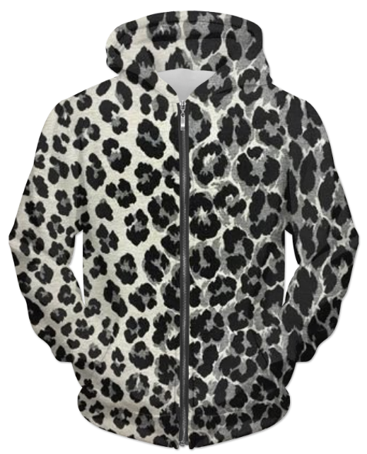 Leopard Pattern 2 UNISEX ZIP HOODIE