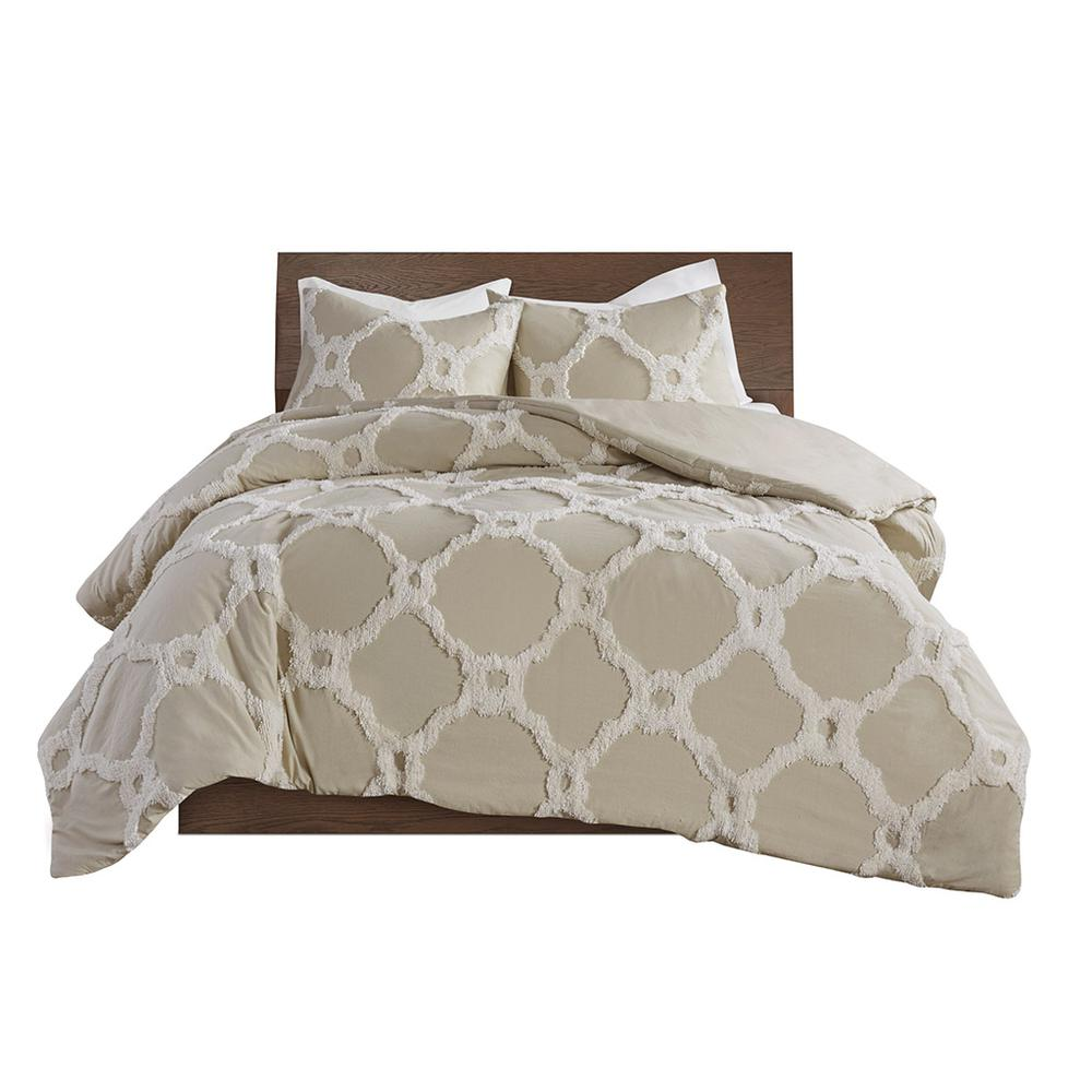 100% Cotton Tufted Duvet Cover Set,MP12-5978