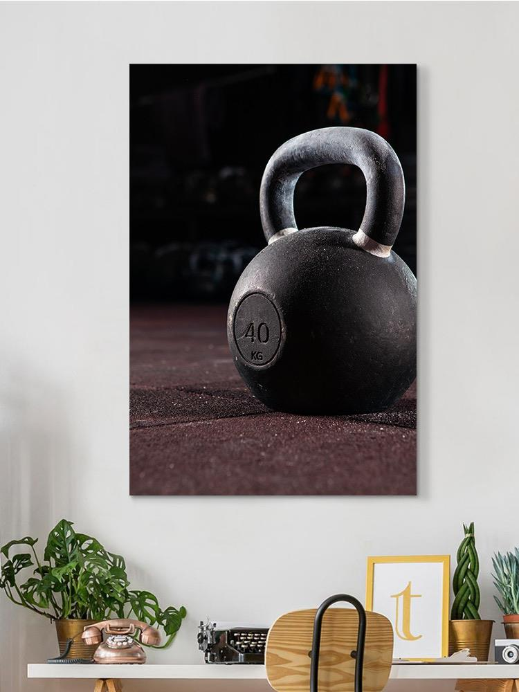 Close-Up Of Kettlebell Wrapped Canvas -Image by Shutterstock