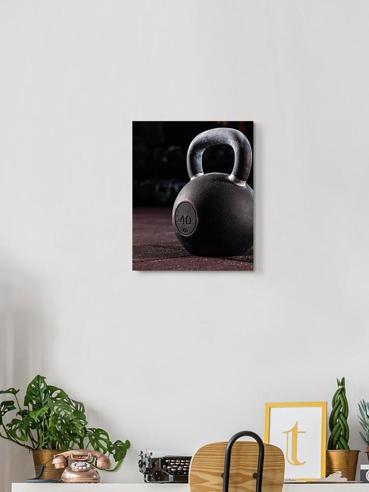 Close-Up Of Kettlebell Wrapped Canvas -Image by Shutterstock