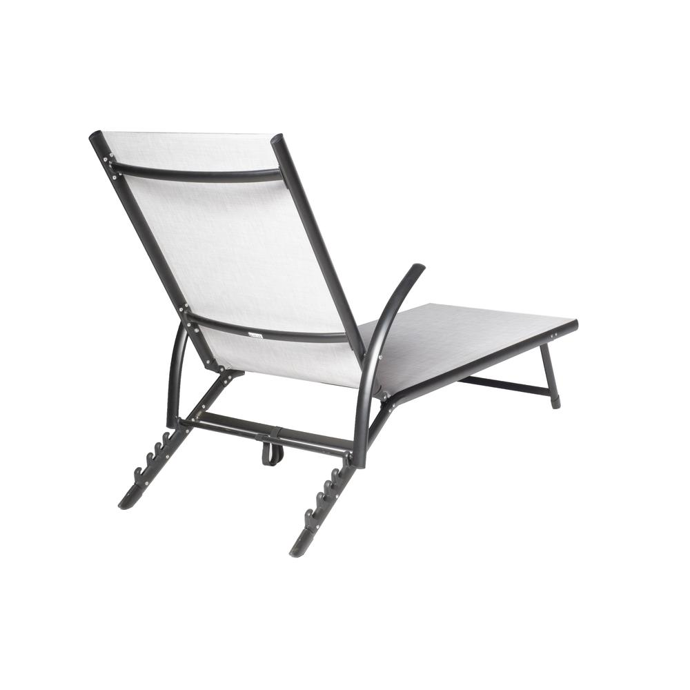 Oceanview Stackable/Foldable Chaise Lounge- Soho Black