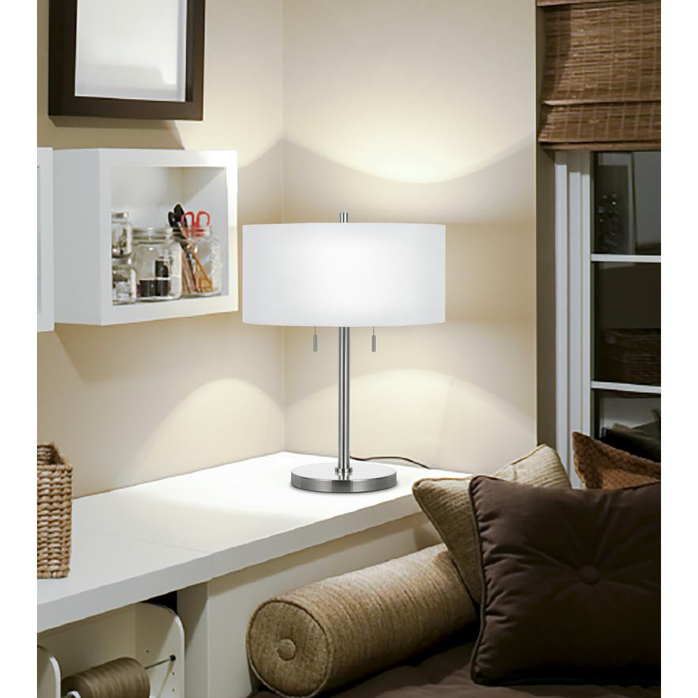 60W X 2 Calais Metal Table Lamp