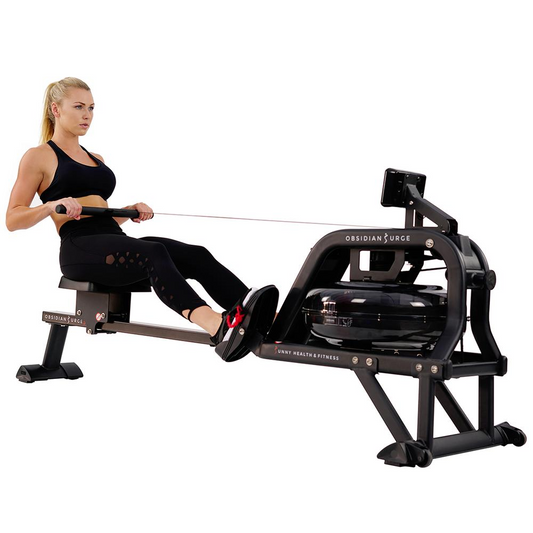 Sunny Health & Fitness Obsidian Surge 500 m Water Rower - SF-RW5713