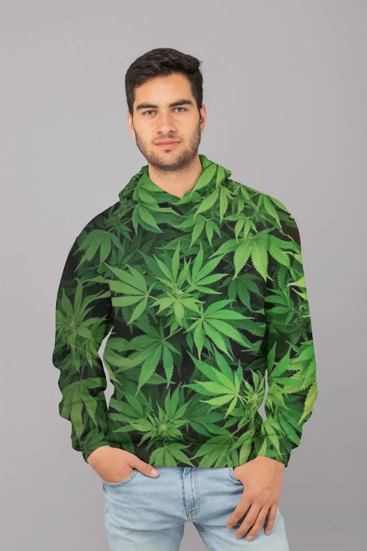 Pegged Weed Men Sublimation Hoodie