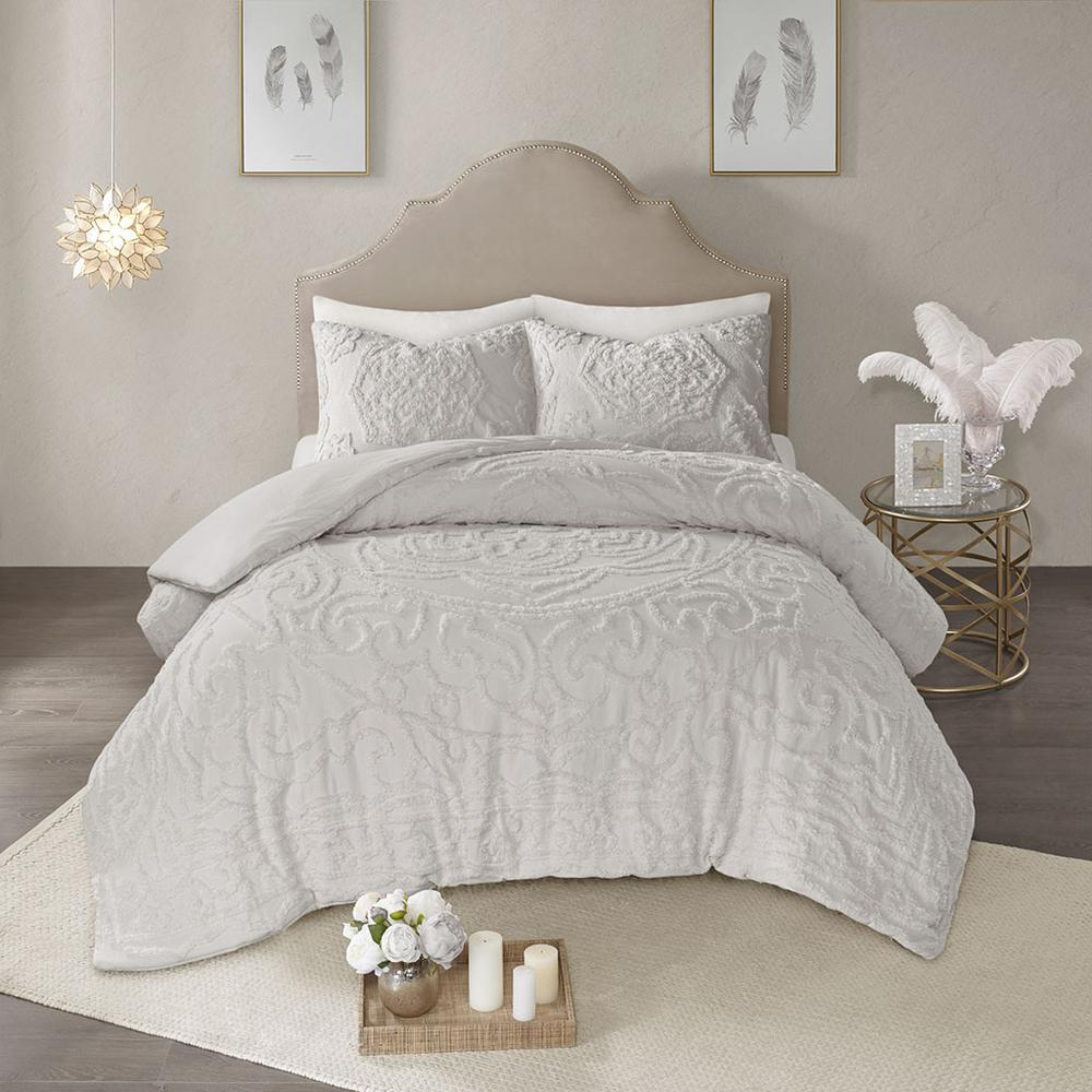 100% Cotton Tufted Duvet Cover Set,MP12-5978