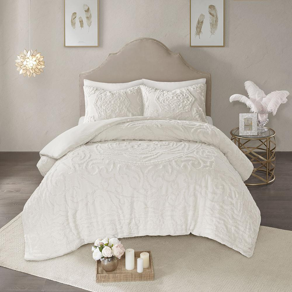 100% Cotton Tufted Duvet Cover Set,MP12-5978