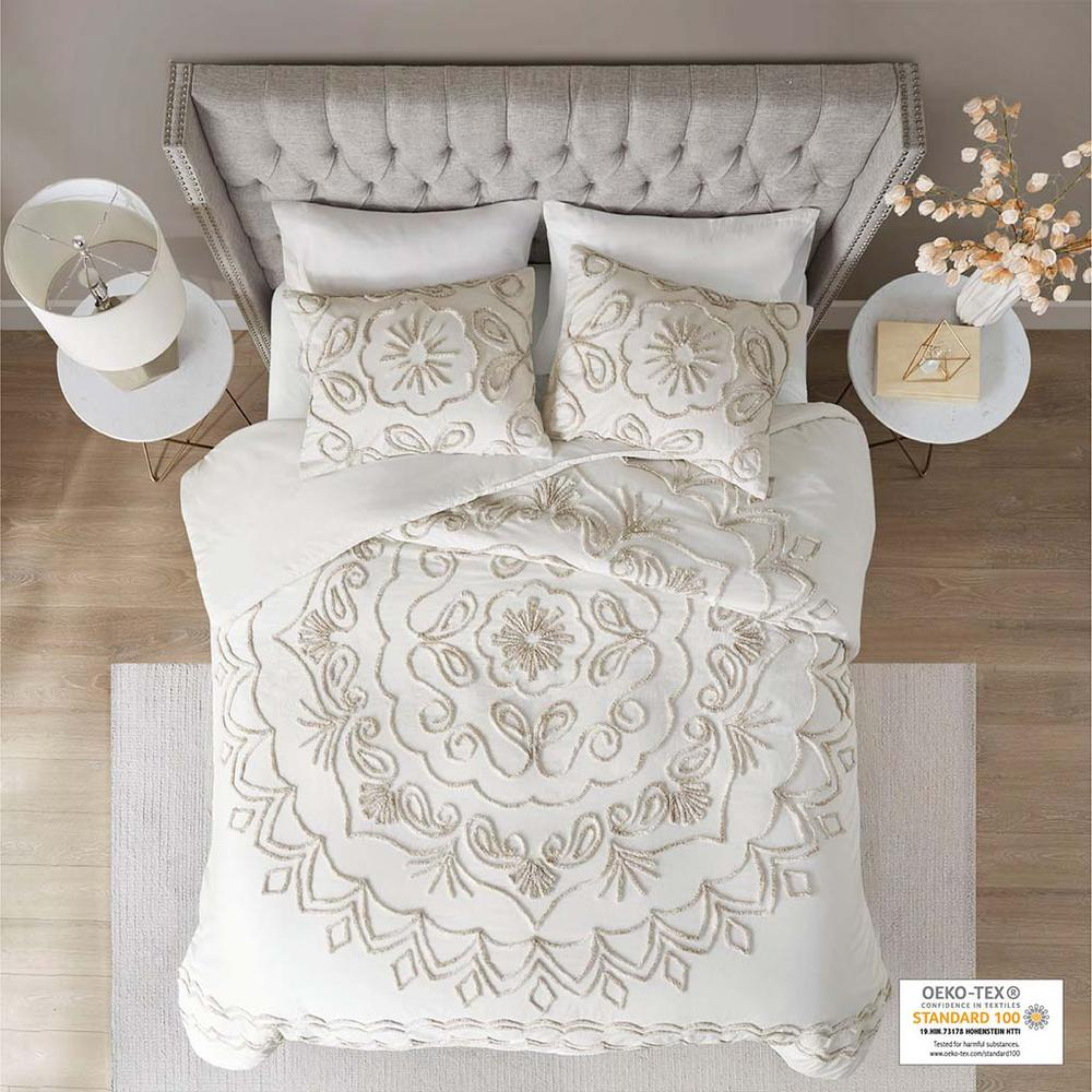 100% Cotton Tufted Duvet Cover Set,MP12-5978