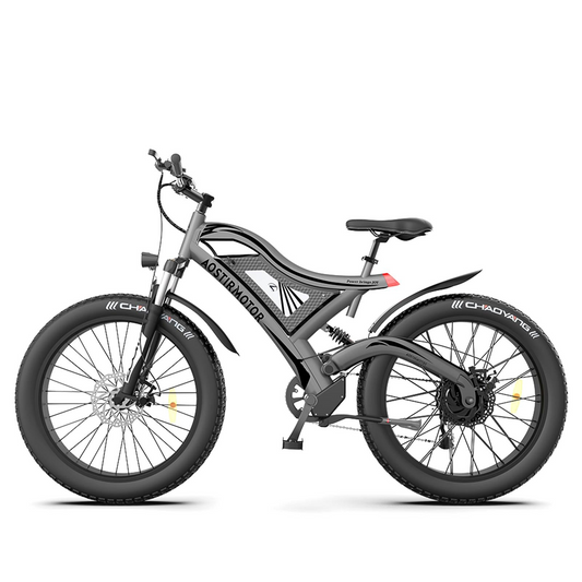 AOSTIRMOTOR 26" 750W Electric Bike Fat Tire 48V 15AH Removable Lithium Battery for Adults S18